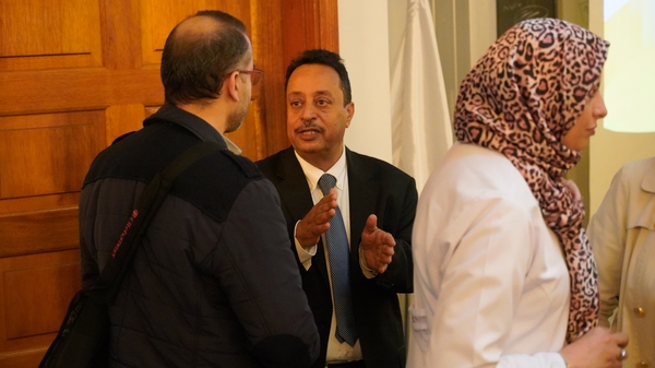 محاضرة علمية حول النفايات الطبية وأضرارها الصحية والبيئية للعاملين بمستشفى العيون بمدينة طرابلس 1 مارس 2020.