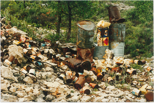 رمي النفايات السامة في لبنان